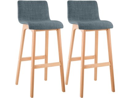 Sada 2 barových židlí Hover fabric Natura