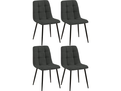Sada 4 jídelních židlí Tilde