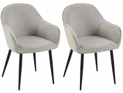 Sada 2 jídelních židlí Boise fabric