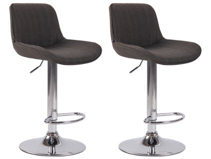 Sada 2 barových židlí Lentini látka
