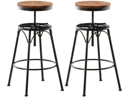 Sada 2 barových židlí Beam