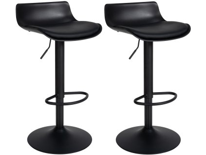 Sada 2 barových židlí Aveiro v imitaci kůže