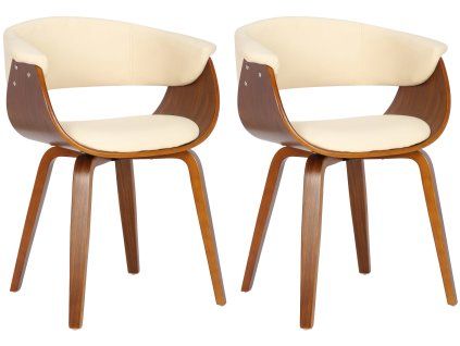 2er Set Stühle Bruce (Farbe creme)