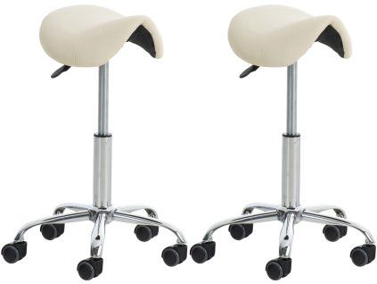 2er Set Arbeitshocker Reno Kunstleder (Farbe grau)