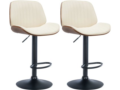 Sada 2 barových židlí Nova imitace kůže