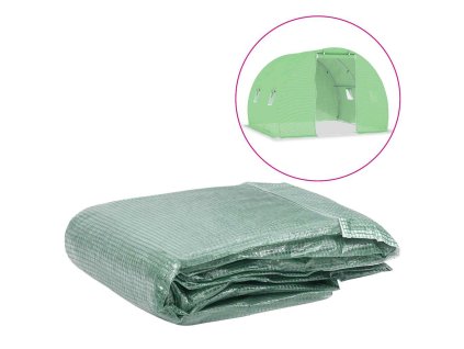 Náhradní plachta na skleník (6 m²) 200 x 300 x 200 cm zelená 316442