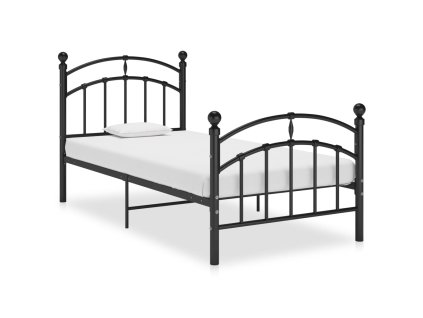 Rám postele černý kov 100 x 200 cm 324970