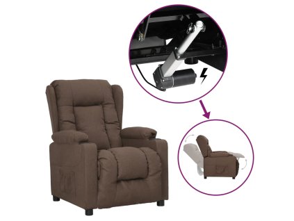 Zvedací křeslo taupe textil 3093431
