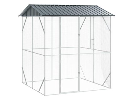 Ptačí klec Antracit 215 x 208 x 247 cm Pozinkovaná ocel 3325152