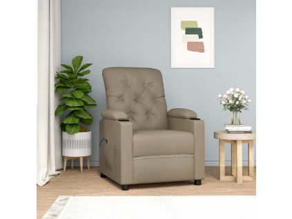 Zvedací křeslo cappuccino umělá kůže 3093499