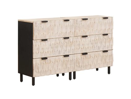 Servírovací skříň 2 pcs Bílá omyvatelná povrchová úprava 3310028