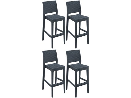 Sada 4 barových židlí Jamaica