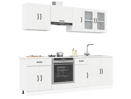 8dílná sada kuchyňských skříněk "Kalmar" bílé kompozit 3314831