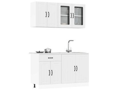 4dílná sada kuchyňských skříněk "Lucca" bílá, dřevěné 3314861