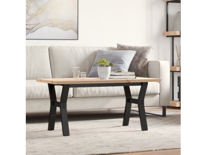Konferenční stolek s Y rámem 100x50x45,5 cm borovice a ocel 3282776