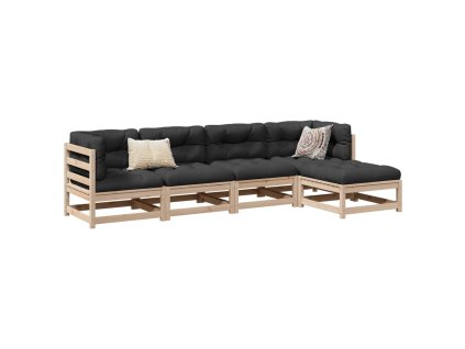 5dílná zahradní sedací souprava masivní borové dřevo 3299384