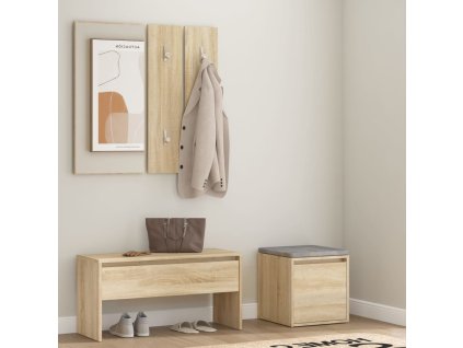 Sada nábytku do předsíně dub sonoma kompozitní dřevo 3082047