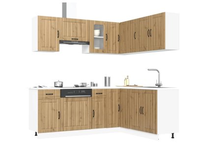 11dílná sada kuchyňských skříněk "Lucca" dub artisa kompozit 3314960
