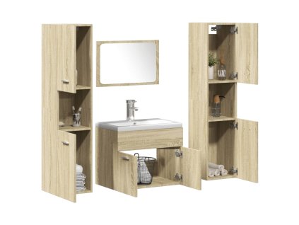 5dílná koupelnová sestava dub sonoma kompozitní dřevo 3325011