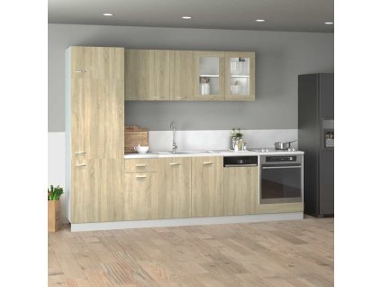 8dílná sada kuchyňských skříněk "Lyon" dub sonoma, konstrukční dřevo 3307655