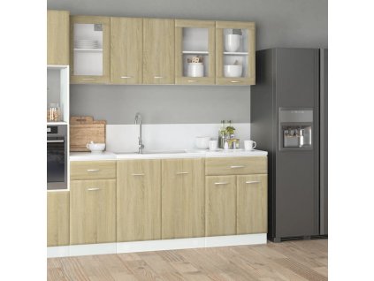 4dílná sada kuchyňských skříněk "Lyon" dub sonoma, konstrukční dřevo 3307657