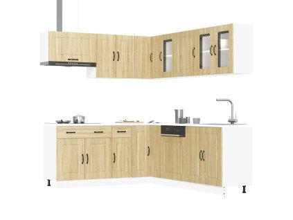 11dílná sada kuchyňských skříněk "Kalmar" dub sonoma kompozit 3314914