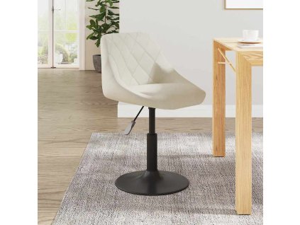 Jídelní židle krémová samet 3088812