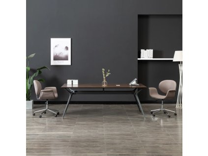 Otočná kancelářská židle taupe textil 3054829