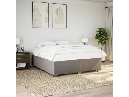 Rám postele bez matrace taupe 180 x 200 cm textil 3284496