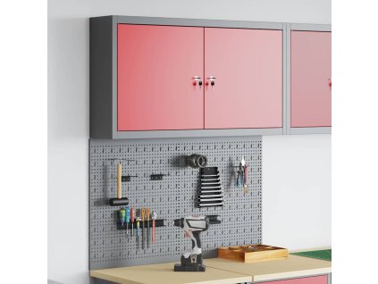 Sada pracovních skříní 3 pcs Červená Práškově lakovaná ocel 3321399