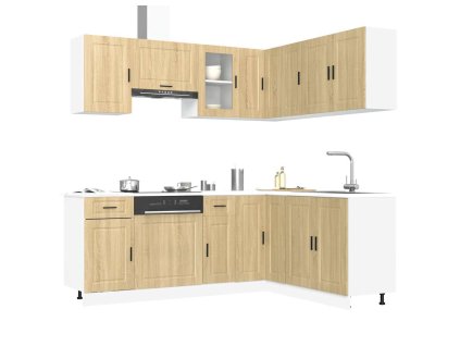 11dílná sada kuchyňských skříněk "Porto" dub sonoma kompozit 3314964