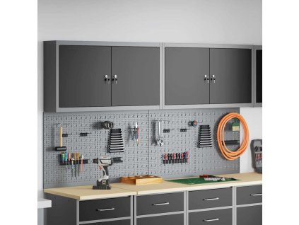 Sada pracovních skříní 6 pcs Černá Práškově lakovaná ocel 3321402