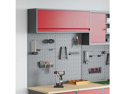 Sada pracovních skříní 3 pcs Červená Práškově lakovaná ocel 3321411