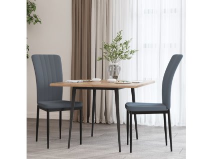 Jídelní židle 2 ks černé samet 326099