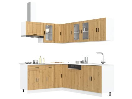 11dílná sada kuchyňských skříněk "Porto" dub artisan kompozit 3314910