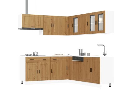 11dílná sada kuchyňských skříněk "Porto" dub artisan kompozit 3314940