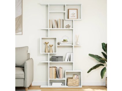 Knihovna bílá 92 x 29 x 188 cm kompozitní dřevo 3310316