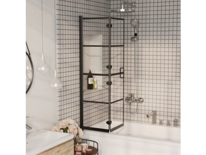 Skládací sprchový kout ESG 80 x 140 cm černý 150743