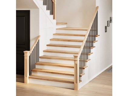 Nášlapy na schody 20 ks neošetřené 110x30x2 cm masivní dub 3282951