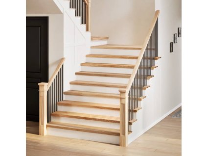 Nášlapy na schody 2 ks neošetřené 110x30x2 cm masivní dub 3283782