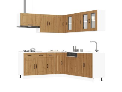 11dílná sada kuchyňských skříněk "Kalmar" dub artisan kompozit 3314920