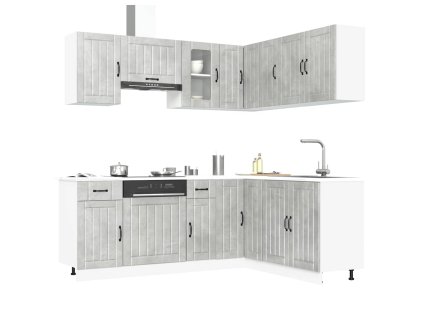 11dílná sada kuchyňských skříněk Kalmar betonově šedá kompozit 3314945