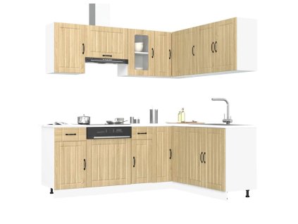 11dílná sada kuchyňských skříněk "Lucca" dub sonoma kompozit 3314954