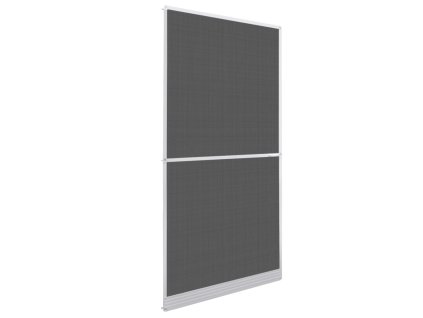 Dveřní síť proti hmyzu s panty bílý rám 100 x 215 cm 141563