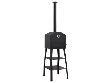 Venkovní pec na pizzu na dřevěné uhlí se 2 šamotovými kameny 318145