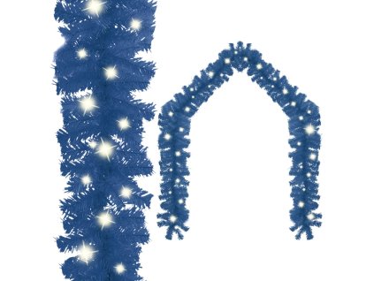 Vánoční girlanda s LED světýlky 10 m modrá 329193