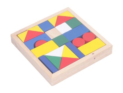 Dřevěné kostky 24 ks 14,5x14,5 cm