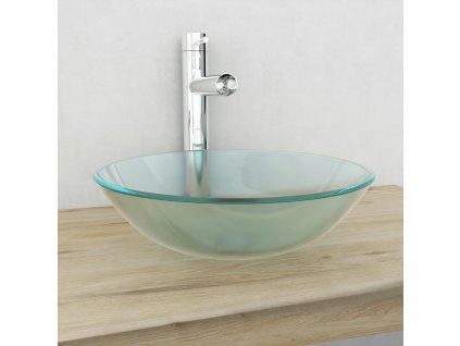 Umyvadlo z tvrzeného skla 42 cm matné 142230