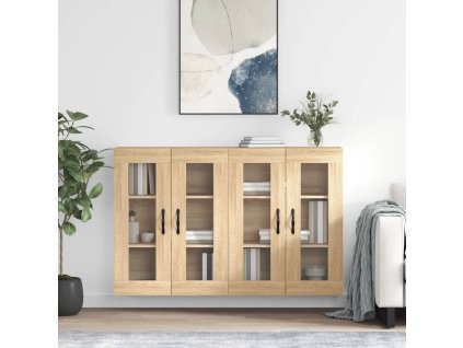 Nástěnné skříňky 2 ks dub sonoma kompozitní dřevo 3197972
