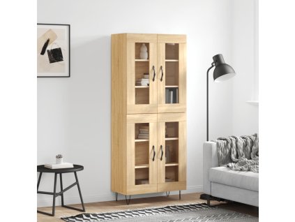 Skříň highboard dub sonoma 69,5 x 34 x 180 cm kompozitní dřevo 3198308